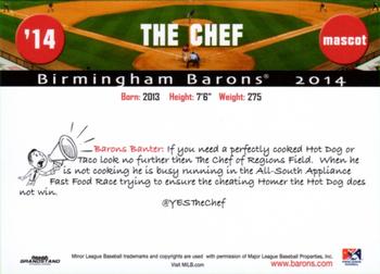 2014 Grandstand Birmingham Barons #NNO The Chef Back