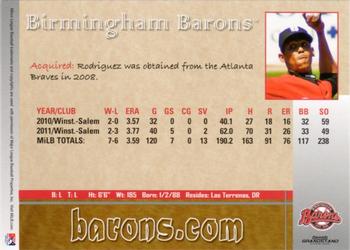 2012 Grandstand Birmingham Barons #NNO Santos Rodriguez Back