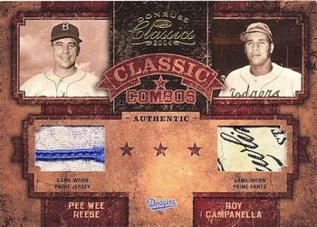 2004 Donruss Classics - Classic Combos Jersey Prime #CC-2 Roy Campanella / Pee Wee Reese Front
