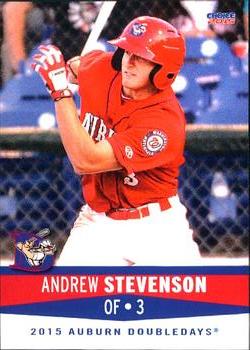 2015 Choice Auburn Doubledays #28 Andrew Stevenson Front