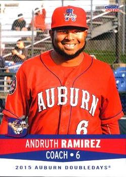 2015 Choice Auburn Doubledays #34 Andruth Ramirez Front