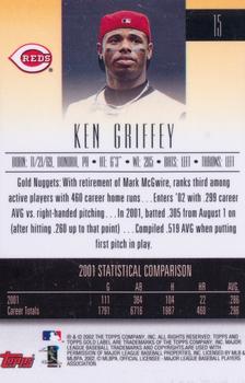 2002 Topps Gold Label #15 Ken Griffey Jr. Back