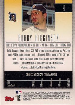 2002 Topps Gold Label #21 Bobby Higginson Back