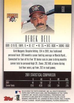 2002 Topps Gold Label #68 Derek Bell Back