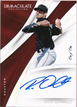 2017 Panini Immaculate Collection - Immaculate Signatures Platinum #IS-RO Roy Oswalt Front