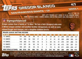 2017 Topps - All-Star Game 2017 #47 Gregor Blanco Back