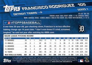 2017 Topps - All-Star Game 2017 #105 Francisco Rodriguez Back