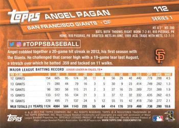 2017 Topps - All-Star Game 2017 #112 Angel Pagan Back
