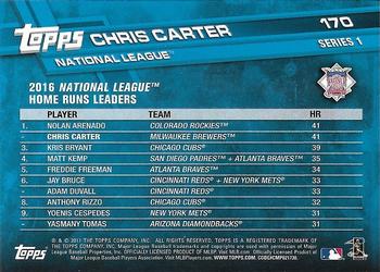 2017 Topps - All-Star Game 2017 #170 Chris Carter Back