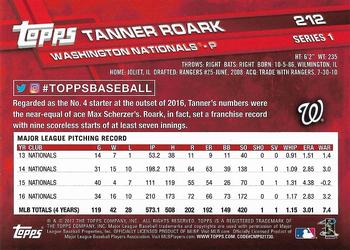 2017 Topps - All-Star Game 2017 #212 Tanner Roark Back
