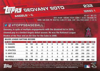 2017 Topps - All-Star Game 2017 #232 Geovany Soto Back
