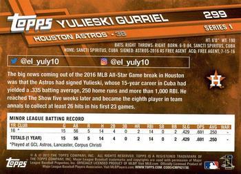 2017 Topps - All-Star Game 2017 #299 Yulieski Gurriel Back