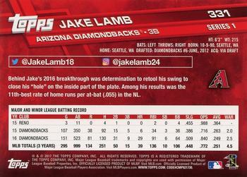 2017 Topps - All-Star Game 2017 #331 Jake Lamb Back