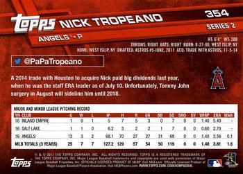 2017 Topps - All-Star Game 2017 #354 Nick Tropeano Back