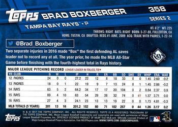 2017 Topps - All-Star Game 2017 #358 Brad Boxberger Back
