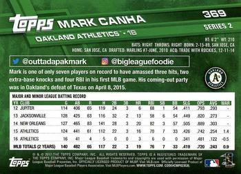 2017 Topps - All-Star Game 2017 #369 Mark Canha Back