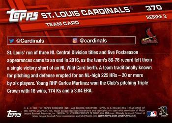 2017 Topps - All-Star Game 2017 #370 St. Louis Cardinals Back