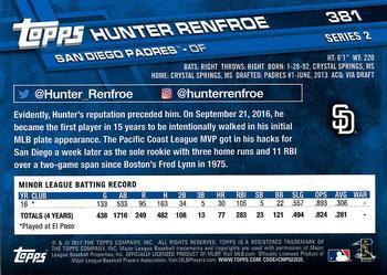 2017 Topps - All-Star Game 2017 #381 Hunter Renfroe Back