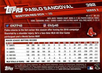 2017 Topps - All-Star Game 2017 #392 Pablo Sandoval Back