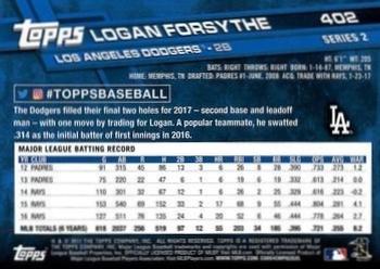 2017 Topps - All-Star Game 2017 #402 Logan Forsythe Back