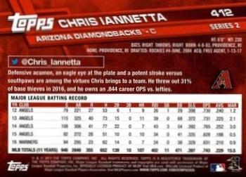 2017 Topps - All-Star Game 2017 #412 Chris Iannetta Back