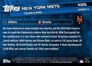 2017 Topps - All-Star Game 2017 #426 New York Mets Back