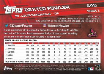2017 Topps - All-Star Game 2017 #446 Dexter Fowler Back