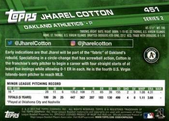 2017 Topps - All-Star Game 2017 #451 Jharel Cotton Back