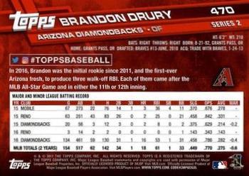 2017 Topps - All-Star Game 2017 #470 Brandon Drury Back