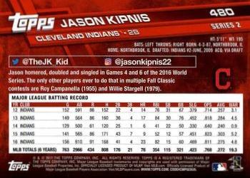 2017 Topps - All-Star Game 2017 #480 Jason Kipnis Back