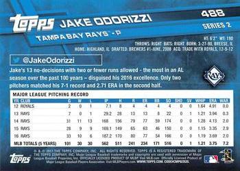 2017 Topps - All-Star Game 2017 #488 Jake Odorizzi Back