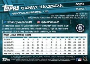 2017 Topps - All-Star Game 2017 #499 Danny Valencia Back