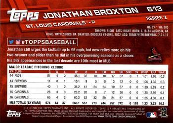 2017 Topps - All-Star Game 2017 #613 Jonathan Broxton Back