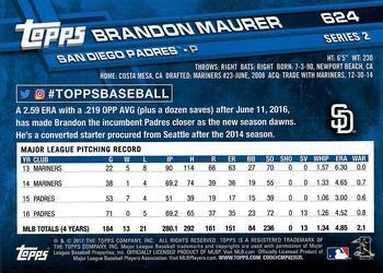 2017 Topps - All-Star Game 2017 #624 Brandon Maurer Back