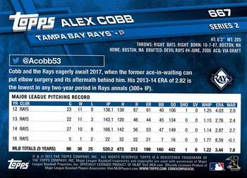 2017 Topps - All-Star Game 2017 #667 Alex Cobb Back
