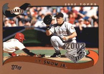2002 Topps Opening Day #14 J.T. Snow Jr. Front