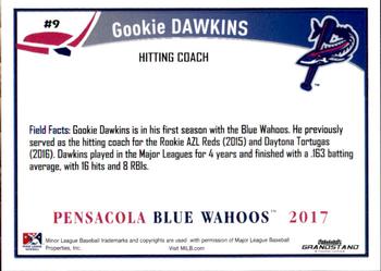 2017 Grandstand Pensacola Blue Wahoos #NNO Gookie Dawkins Back