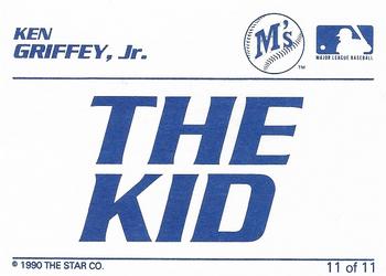 1990 Star Ken Griffey Jr. Blue #11 Ken Griffey Jr. Back