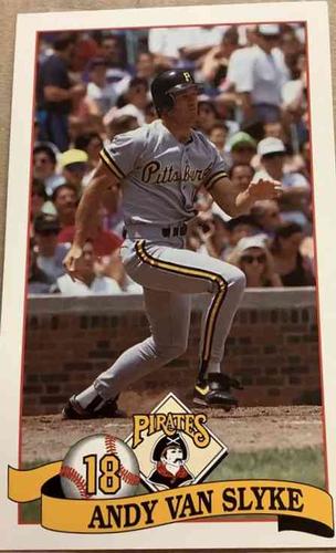 1992 Pittsburgh Pirates Fire Safety #NNO Andy Van Slyke Front