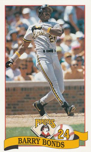 1992 Pittsburgh Pirates Fire Safety #NNO Barry Bonds Front