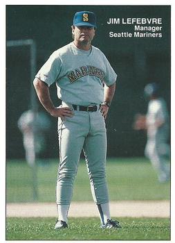 1991 Country Hearth Bread Seattle Mariners  #1 Jim Lefebvre Front