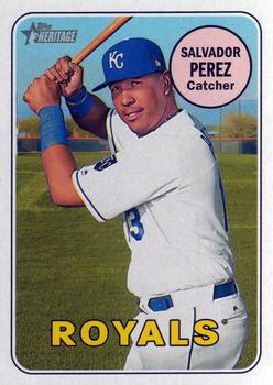 2018 Topps Heritage #101 Salvador Perez Front