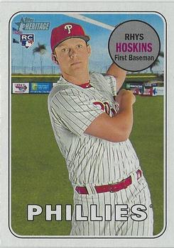 2018 Topps Heritage #206 Rhys Hoskins Front
