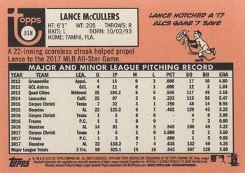 2018 Topps Heritage #318 Lance McCullers Back