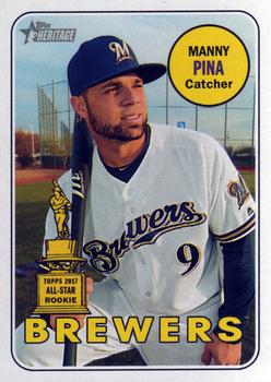 2018 Topps Heritage #344 Manny Pina Front