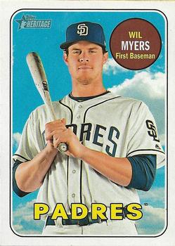 2018 Topps Heritage #387 Wil Myers Front