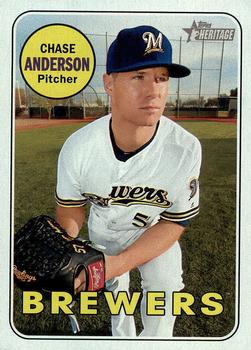 2018 Topps Heritage #432 Chase Anderson Front