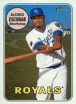 2018 Topps Heritage #445 Alcides Escobar Front