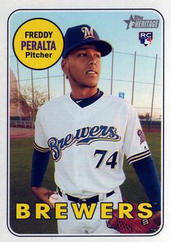 2018 Topps Heritage #541 Freddy Peralta Front