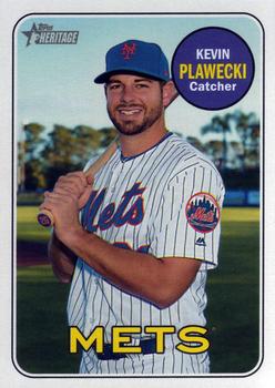 2018 Topps Heritage #591 Kevin Plawecki Front